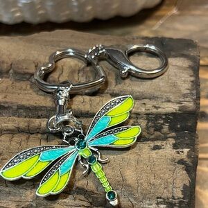 Colorful Dragonfly Keychain